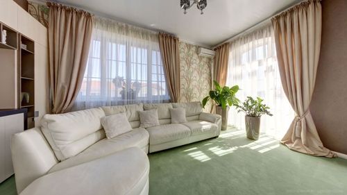 Коричневые шторы